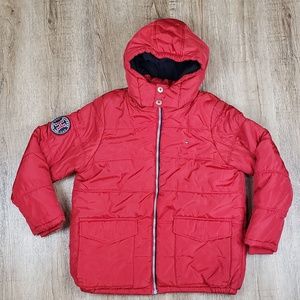 Boys Tommy Hilfiger Puffer Jacket-Red Sz. L 14/16